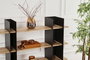 Hanah Home Estantería Shb-017 en Negro